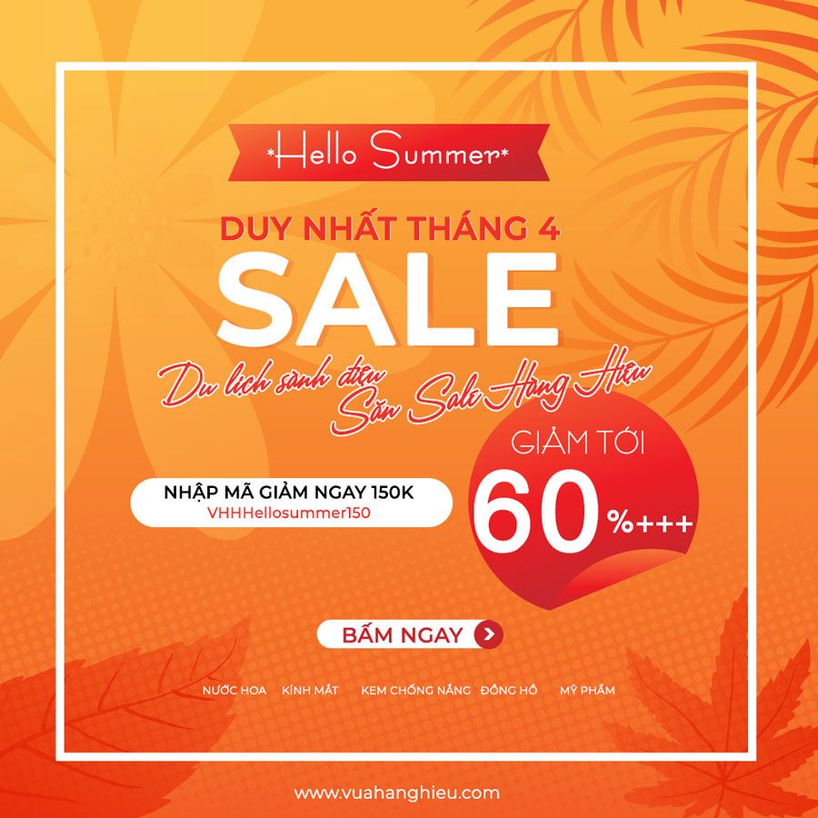 Săn Sale Hàng Hiệu - Du Lịch Sành Điệu: Giảm giá tới hơn 60%, tặng triệu voucher hấp dẫn