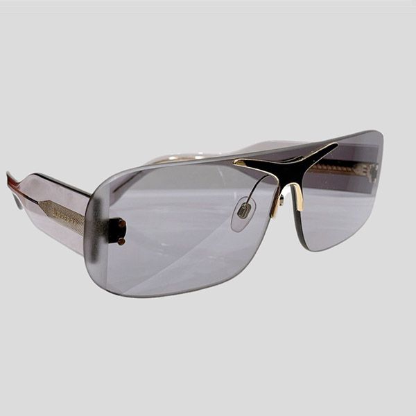 Kính Mát Burberry Nguyên Khối Rimless Màu Ghi Khói Trong Suốt - Kính mắt - Vua Hàng Hiệu