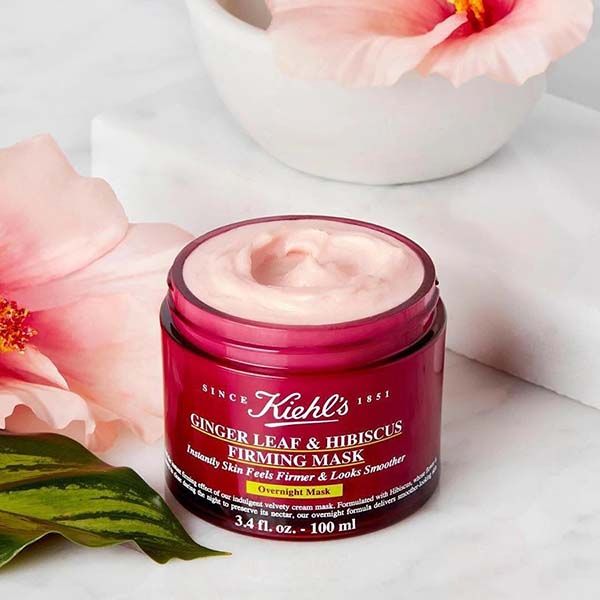 Mặt Nạ Ngủ Kiehl's Ginger Leaf & Hibiscus Firming Overnight Mask 100ml - Mặt nạ - Vua Hàng Hiệu