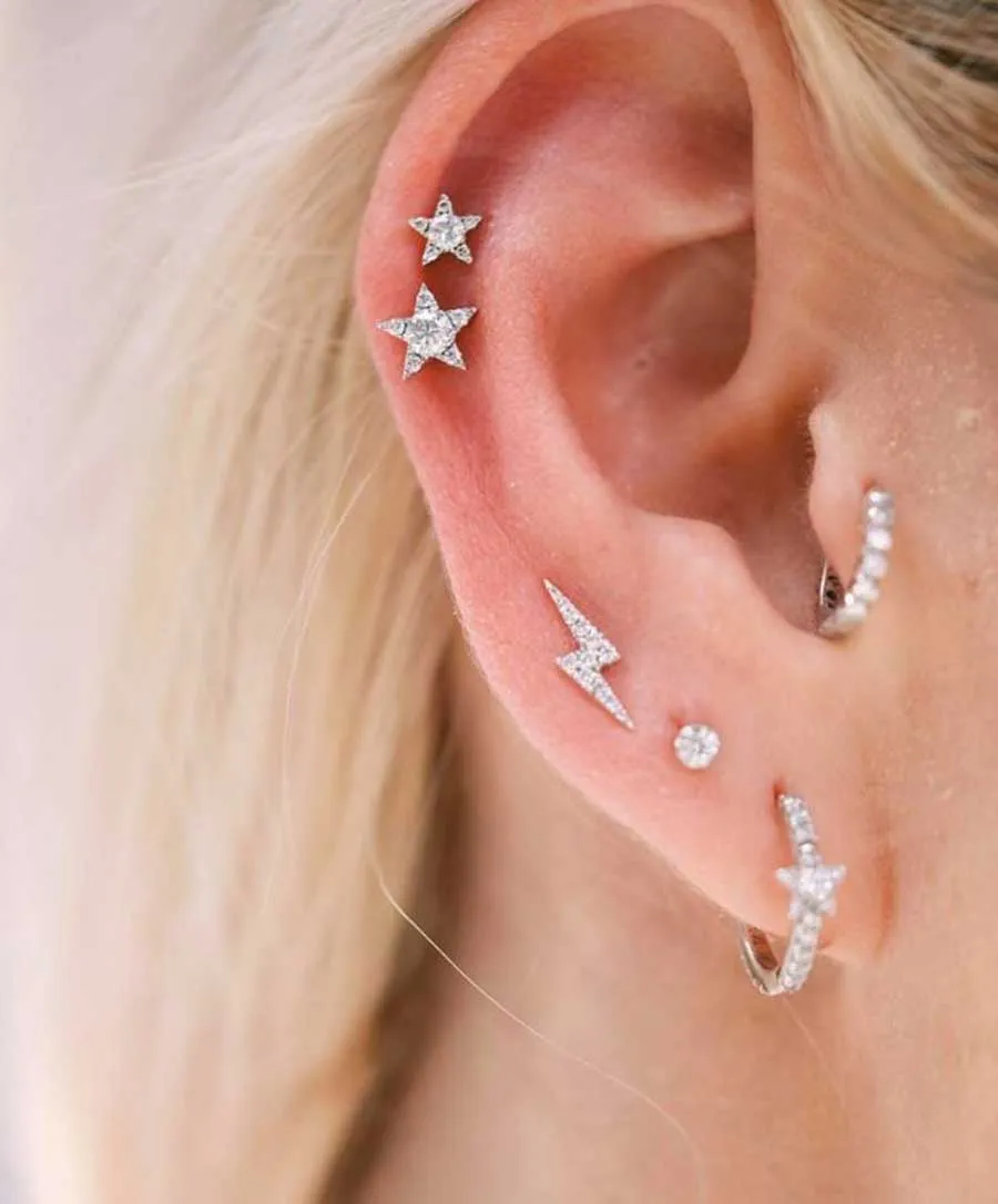 Top 18 vị trí xỏ khuyên tai ĐẸP mà KHÔNG ĐAU nên thử