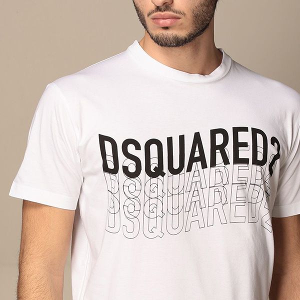Áo Phông Dsquared2 Multilogo T-shirt S74GD0829 S22427 Màu Trắng - Thời trang - Vua Hàng Hiệu
