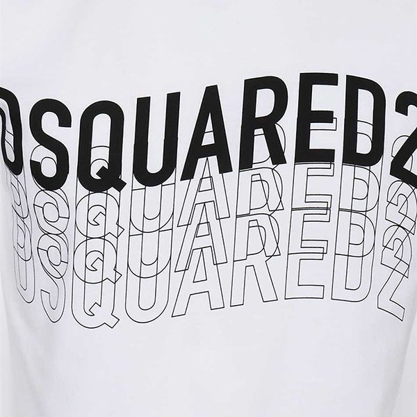Áo Phông Dsquared2 Multilogo T-shirt S74GD0829 S22427 Màu Trắng - Thời trang - Vua Hàng Hiệu