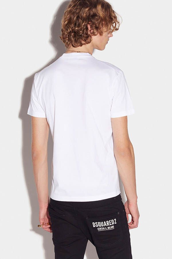 Áo Phông Dsquared White T-shirt With Print Ceresio 9 Milano Màu Trắng - Thời trang - Vua Hàng Hiệu