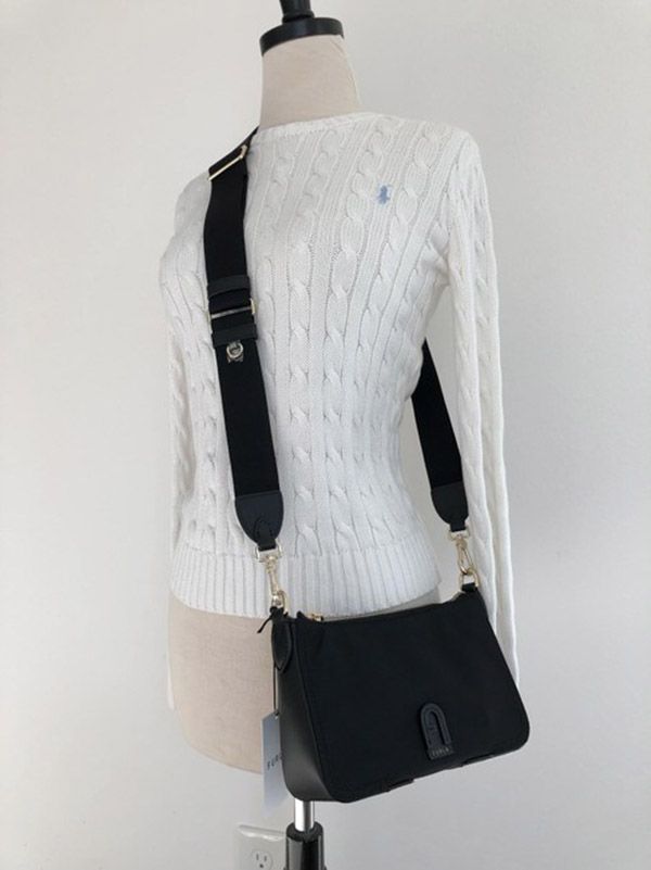 Túi Đeo Chéo Furla Atena Nylon Crossbody Black Màu Đen - Túi xách - Vua Hàng Hiệu