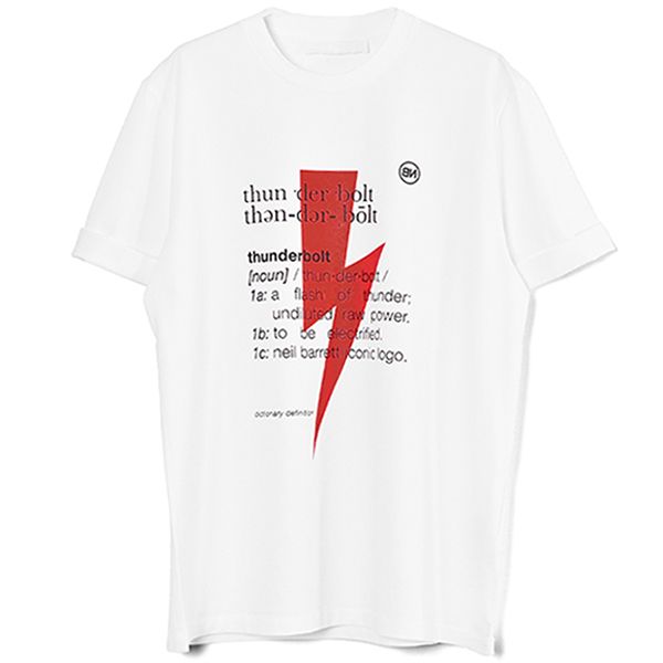 Áo Phông Nam Neil Barrett T-Shirt White PBJT897S Màu Trắng Size M - Thời trang - Vua Hàng Hiệu