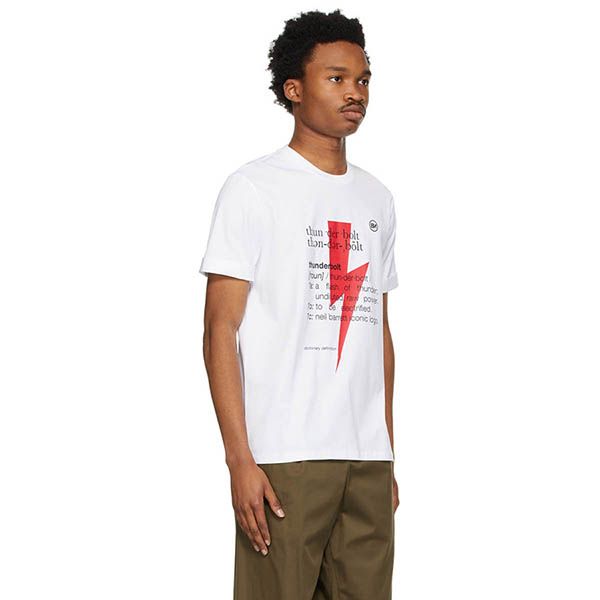Áo Phông Nam Neil Barrett T-Shirt White PBJT897S Màu Trắng Size M - Thời trang - Vua Hàng Hiệu