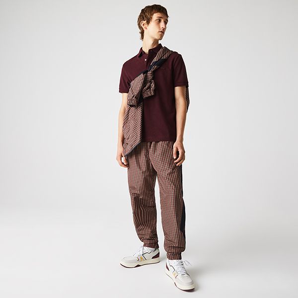 Áo Polo Lacoste Men's Paris Polo Shirt Regular Fit Stretch Cotton Piqué PH5522 00 SXL Màu Đỏ Thẫm Size 3 - Thời trang - Vua Hàng Hiệu