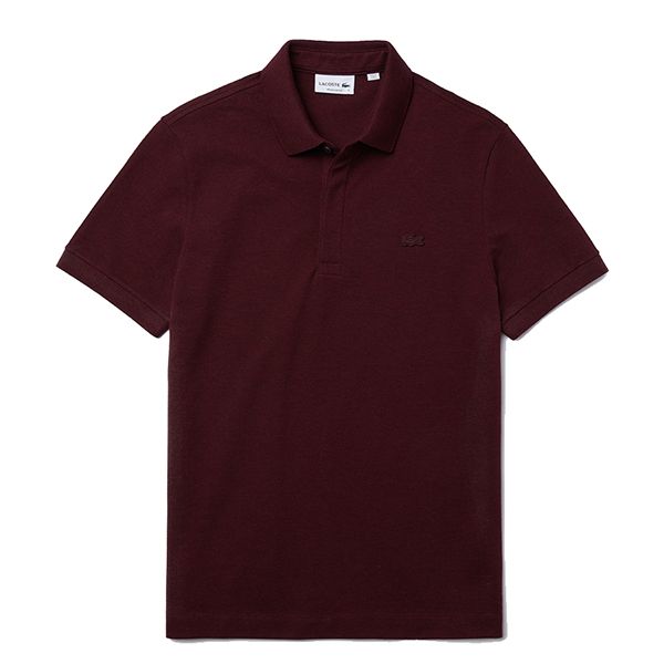 Áo Polo Lacoste Men's Paris Polo Shirt Regular Fit Stretch Cotton Piqué PH5522 00 SXL Màu Đỏ Thẫm Size 3 - Thời trang - Vua Hàng Hiệu