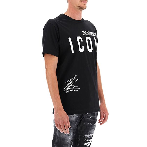 Áo Phông Dsquared2 Ibrahimovic Icon Sign Crew Neck Tee S79GC0024 Màu Đen - Thời trang - Vua Hàng Hiệu