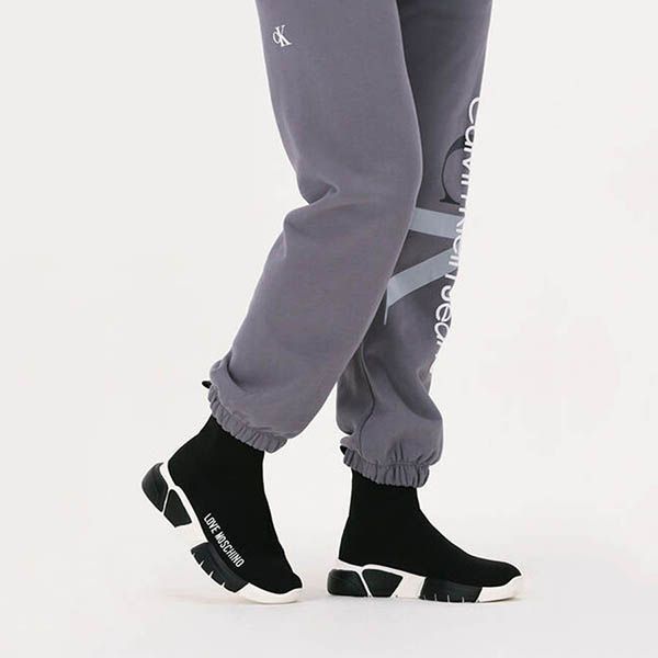 Giày Sneakers Love Moschino Women's Shoes Sneakers JA15193 G1EIZ 5000 Calza Nero Black Sock Màu Đen Size 38 - Giày - Vua Hàng Hiệu