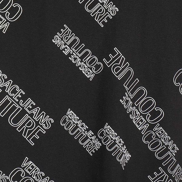 Áo Phông Versace Jeans Couture Etichetta T-Shirt 72GAH6R3 JS043 899 Màu Đen Size M - Thời trang - Vua Hàng Hiệu