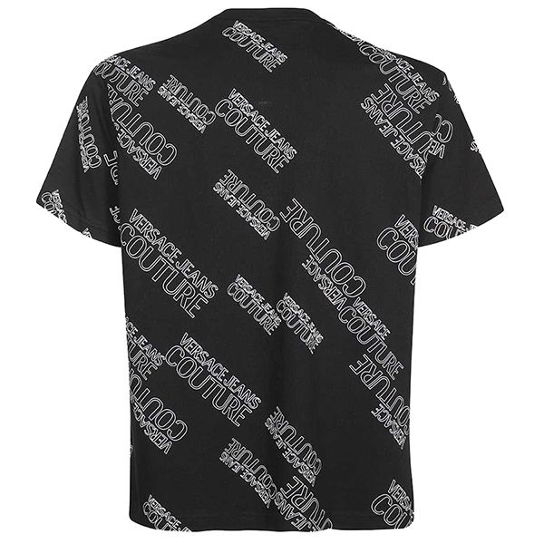 Áo Phông Versace Jeans Couture Etichetta T-Shirt 72GAH6R3 JS043 899 Màu Đen Size M - Thời trang - Vua Hàng Hiệu