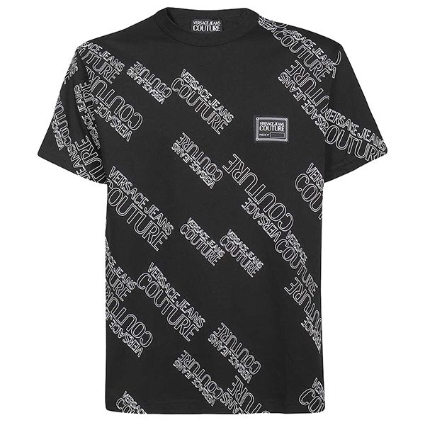 Áo Phông Versace Jeans Couture Etichetta T-Shirt 72GAH6R3 JS043 899 Màu Đen Size M - Thời trang - Vua Hàng Hiệu
