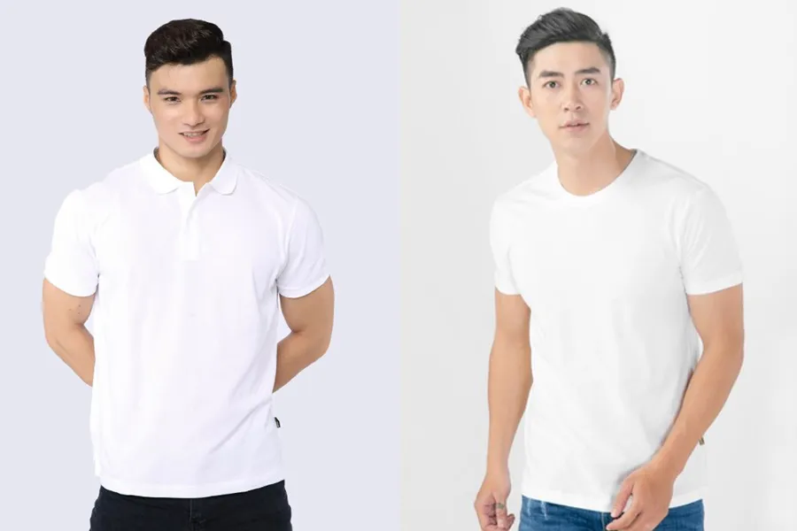 Top 13 áo phông nam màu trắng được yêu rất thích hiện nay