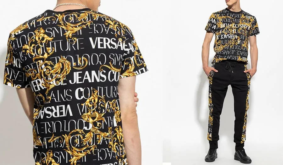 3 mẫu áo thun Versace Jeans Couture Patterned T-Shirt Limited rất hiếm - 1