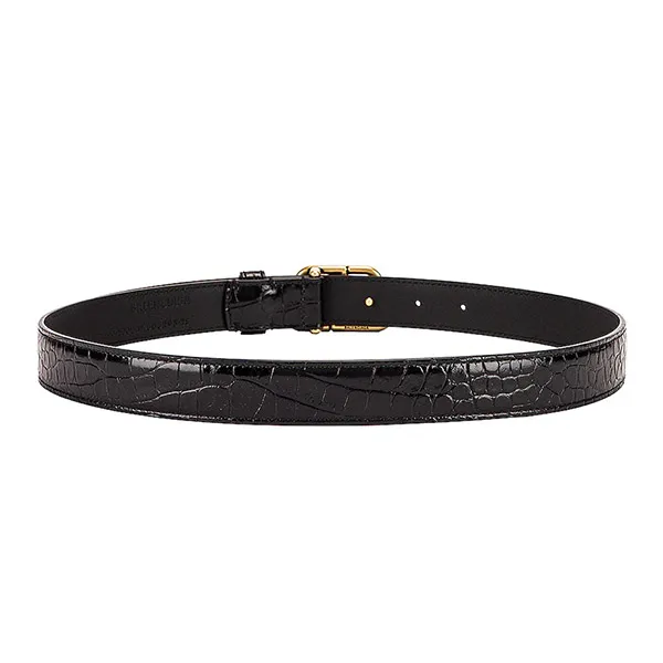 Thắt Lưng Nữ Balenciaga BB Embossed Croc Thin Belt Màu Đen Size 80 - Thắt lưng - Vua Hàng Hiệu