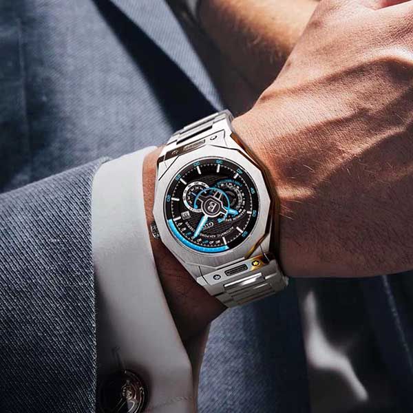 Đồng Hồ Nam Bonest Gatti King Speed B586011S Màu Bạc - Xanh - Đồng hồ - Vua Hàng Hiệu