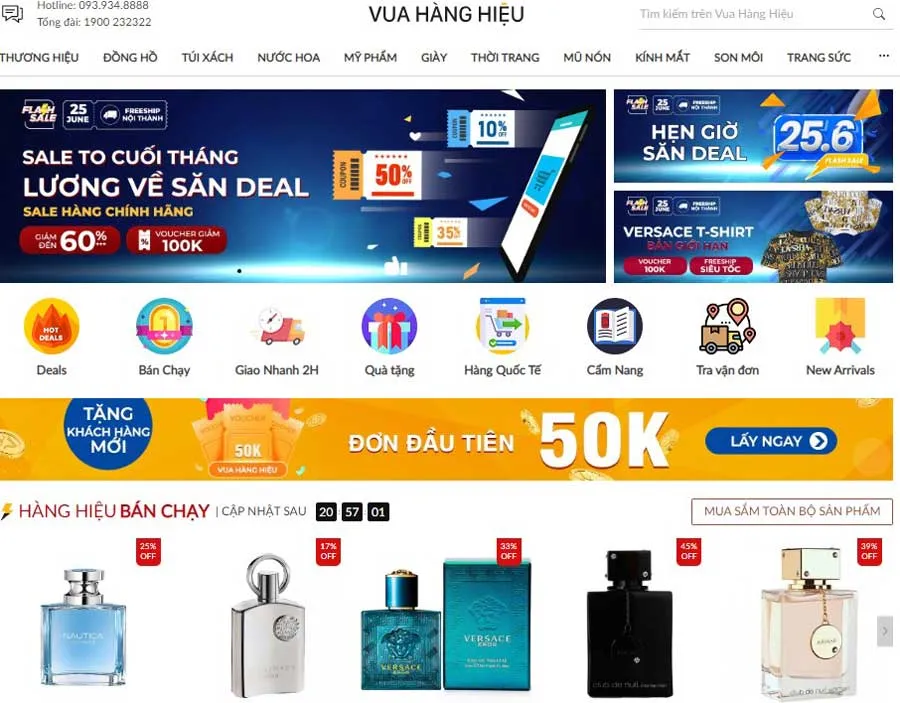 [Cảnh Báo] Hàng loạt website và fanpage giả mạo Vua Hàng Hiệu để lừa đảo