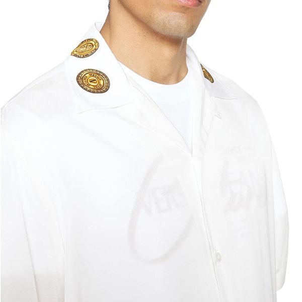Áo Sơ Mi Versace Jeans Couture Men's Shirt With Maxi Print On The Back White 72GAL2BB NS097 G03 Màu Trắng Size 46 - Thời trang - Vua Hàng Hiệu