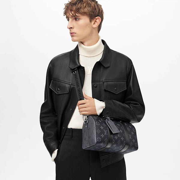 Túi Đeo Chéo Nam Louis Vuitton LV City Keepall Bag M45936 Màu Đen - Túi xách - Vua Hàng Hiệu