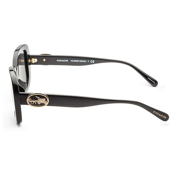Kính Mát Coach Fashion Women's Sunglasses HC8330F-500287-56 Màu Đen Xám - Kính mắt - Vua Hàng Hiệu