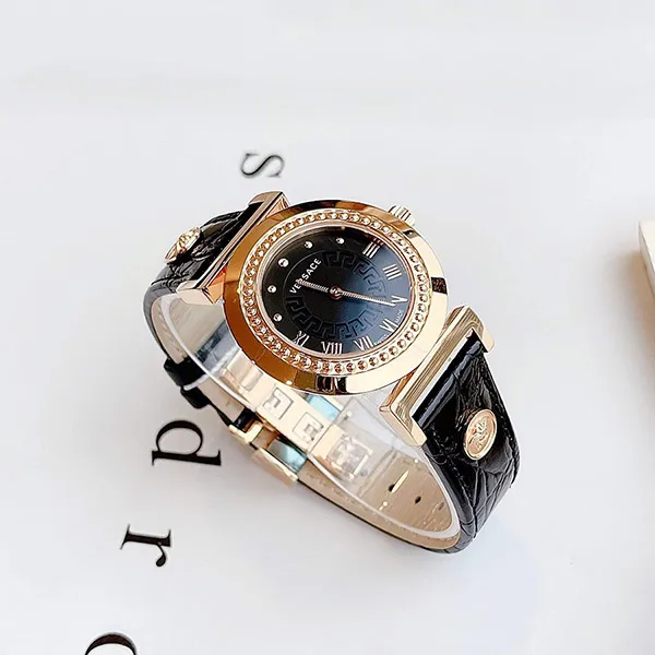 Đồng Hồ Versace Vanity Gold Ion-Women's P5Q80D598 S497 35mm Màu Đen Vàng - Đồng hồ - Vua Hàng Hiệu