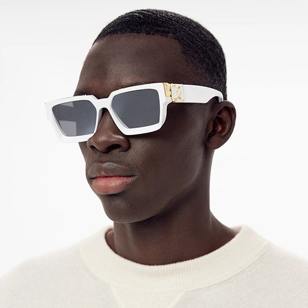 Kính Mát Louis Vuitton LV 1.1 Millionaires Sunglasses Z1166W Màu Trắng Vàng - Kính mắt - Vua Hàng Hiệu