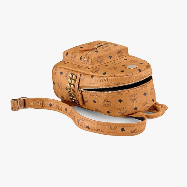 Balo MCM Stark Side Studs in Visetos Màu Nâu Size 27cm - Túi xách - Vua Hàng Hiệu