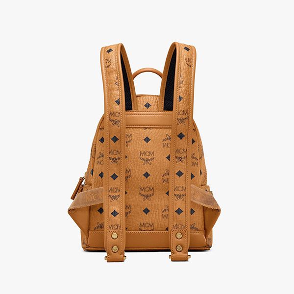 Balo MCM Stark Side Studs in Visetos Màu Nâu Size 27cm - Túi xách - Vua Hàng Hiệu