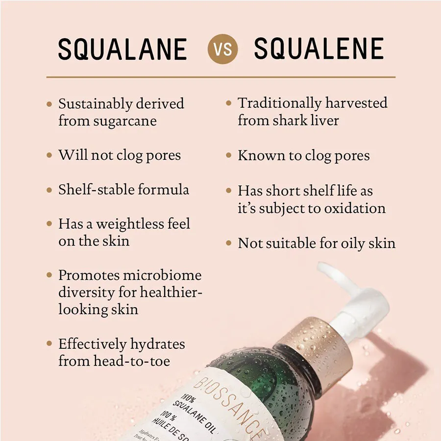 Squalane là gì? 12 lợi ích của dầu Squalane với làn da