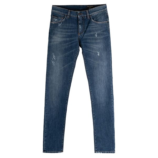 Quần Jeans Nam Dolce & Gabbana D&G Slim GY07LD G8AM7 S9001 Màu Xanh Bò - Thời trang - Vua Hàng Hiệu