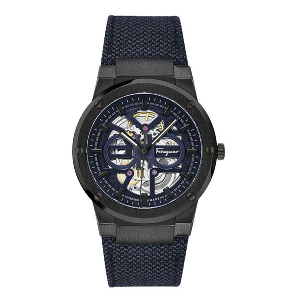 Đồng Hồ Nam Salvatore Ferragamo F-80 Skeleton 611187 740110 Màu Xanh Navy Phiên Bản Giới Hạn - Đồng hồ - Vua Hàng Hiệu