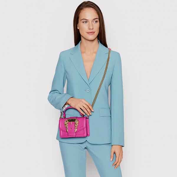 Túi Xách Tay Versace Handbag Jeans Couture 72VA4BF6-71578455 Màu Hồng - Túi xách - Vua Hàng Hiệu