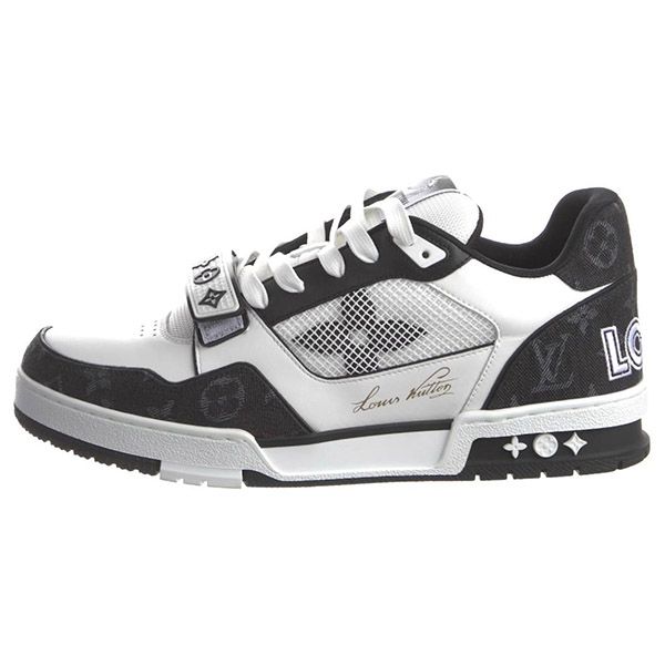 Giày Thể Thao Nam Louis Vuitton LV Trainer Sneaker Màu Đen - Trắng - Giày - Vua Hàng Hiệu