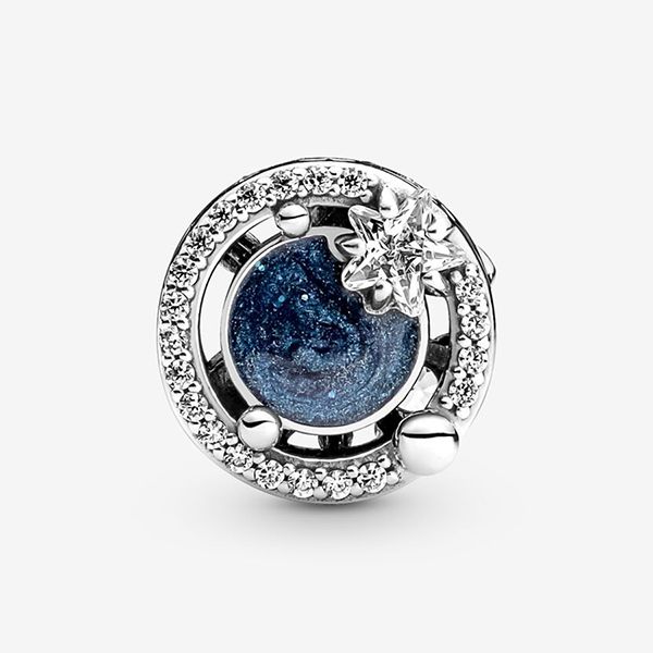 Hạt Vòng Charm Pandora Un Voyage Dans La Galaxie 790028C01 Màu Bạc Xanh - Trang sức - Vua Hàng Hiệu
