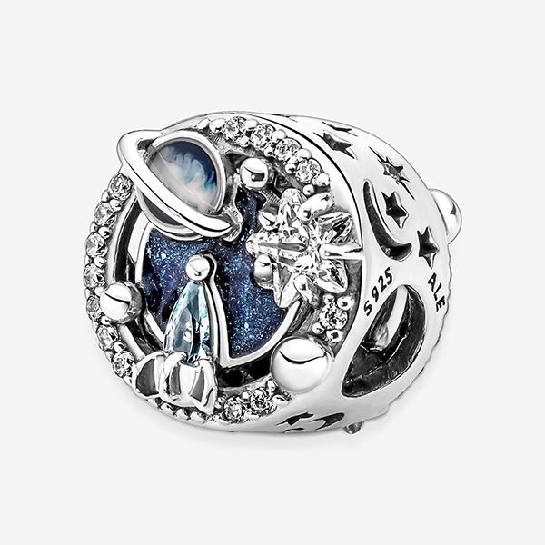Hạt Vòng Charm Pandora Un Voyage Dans La Galaxie 790028C01 Màu Bạc Xanh - Trang sức - Vua Hàng Hiệu
