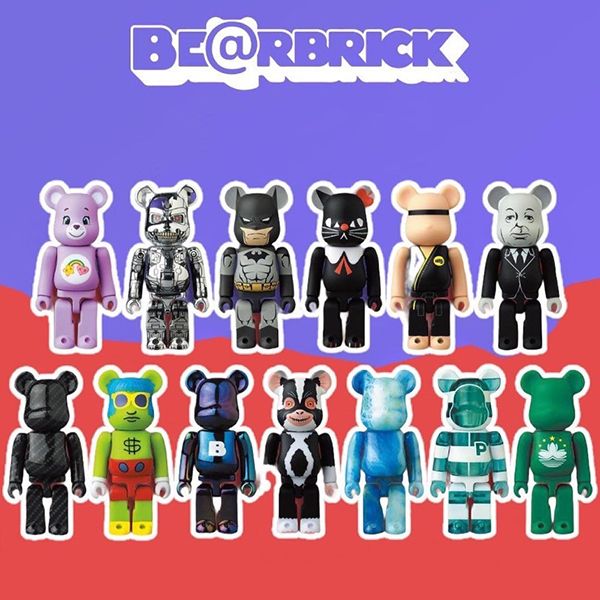 Đồ Chơi Mô Hình Bearbrick Neil Barrett White Màu Trắng Đen Size 100% + 400% - Đồ chơi mô hình - Vua Hàng Hiệu