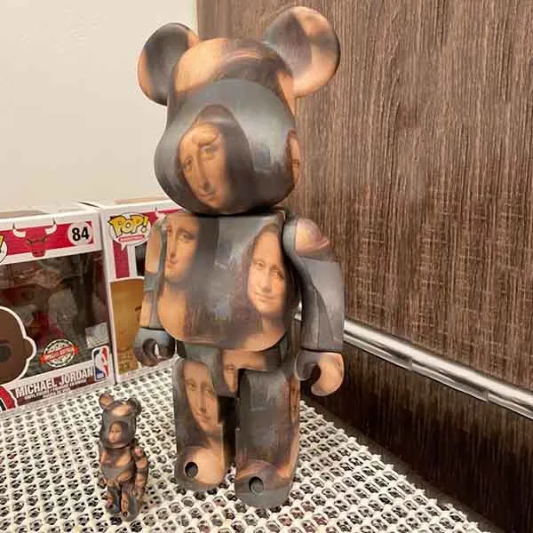 Đồ Chơi Mô Hình Bearbrick Leonardo De Vinci Mona Lisa Phối Màu Size 100% + 400% - Đồ chơi mô hình - Vua Hàng Hiệu