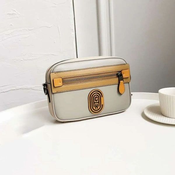 Túi Đeo Chéo Nam Coach Academy Crossbody In Colorblock With Coach Patch Phối Màu - Túi xách - Vua Hàng Hiệu