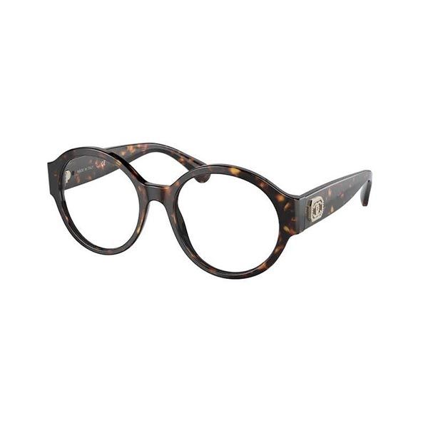 Kính Mắt Cận Chanel Lunettes De Vue Rondes CH3437 C714 Màu Nâu Vàng - Kính mắt - Vua Hàng Hiệu