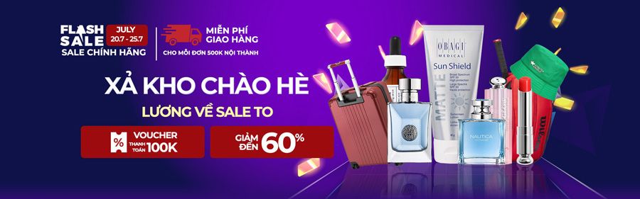 Xả Kho Chào Hè - Sale Cuối Tháng Lương Về: Giảm tới 60%, Voucher 100K nhận ngay!