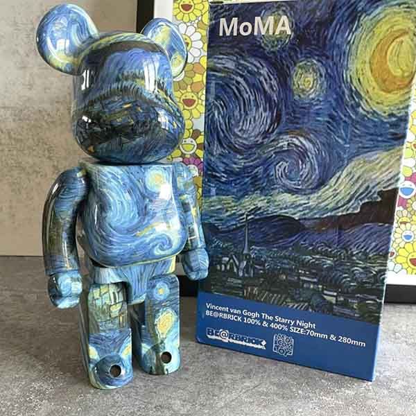 Đồ Chơi Mô Hình Bearbrick Vincent Van Gogh The Starry Night Màu Xanh Size 1000% - Đồ chơi mô hình - Vua Hàng Hiệu