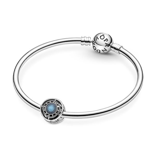 Hạt Vòng Charm Pandora Marvel The Avengers Iron Man Arc Reactor 790788C01 Màu Xanh Bạc - Trang sức - Vua Hàng Hiệu