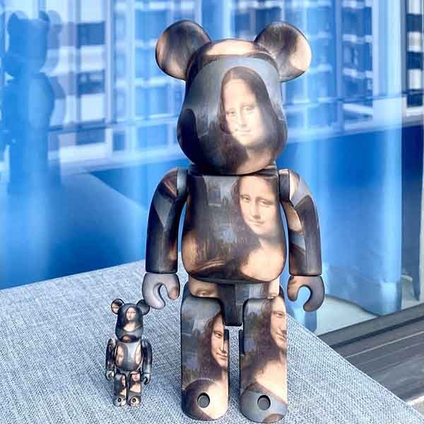 Đồ Chơi Mô Hình Bearbrick Leonardo De Vinci Mona Lisa Phối Màu Size 100% + 400% - Đồ chơi mô hình - Vua Hàng Hiệu