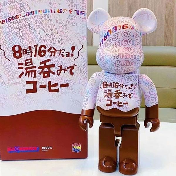 Đồ Chơi Mô Hình Bearbrick 8:16 Drink Coffee By Yunomi Màu Nâu Trắng Size 1000% - Đồ chơi mô hình - Vua Hàng Hiệu