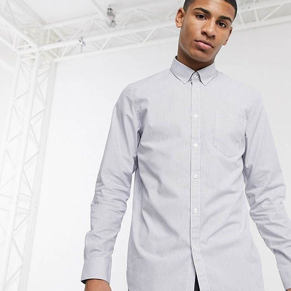 Áo Sơ Mi Lacoste Men's Long Sleeve Shirt-White CH0432 00 525 Màu Trắng Xám Size 38 - Thời trang - Vua Hàng Hiệu