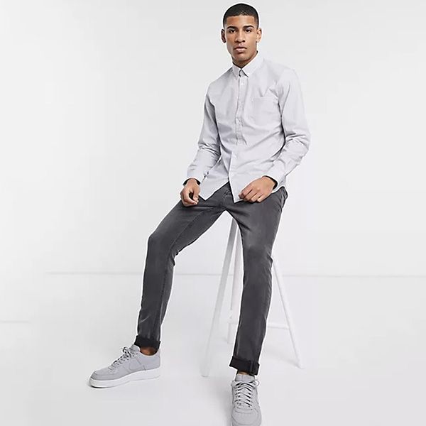 Áo Sơ Mi Lacoste Men's Long Sleeve Shirt-White CH0432 00 525 Màu Trắng Xám Size 38 - Thời trang - Vua Hàng Hiệu