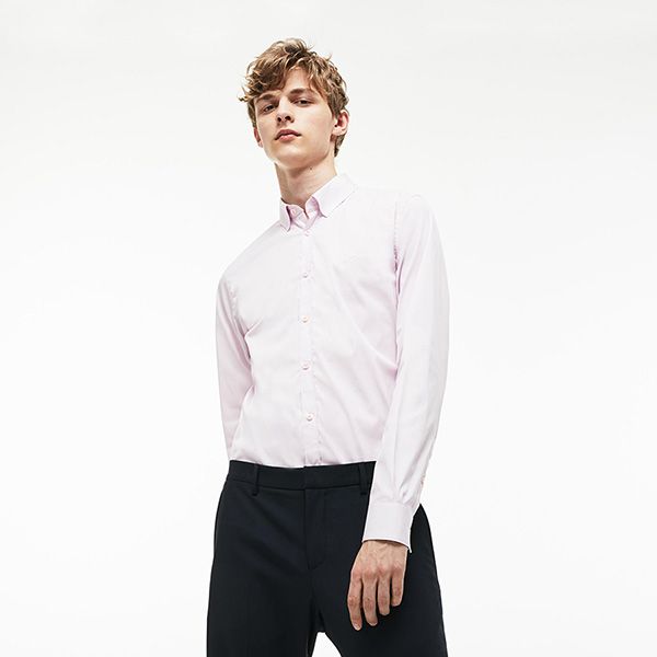 Áo Sơ Mi Lacoste Men's Shirt CH9628 00 HSK Màu Hồng Size M - Thời trang - Vua Hàng Hiệu