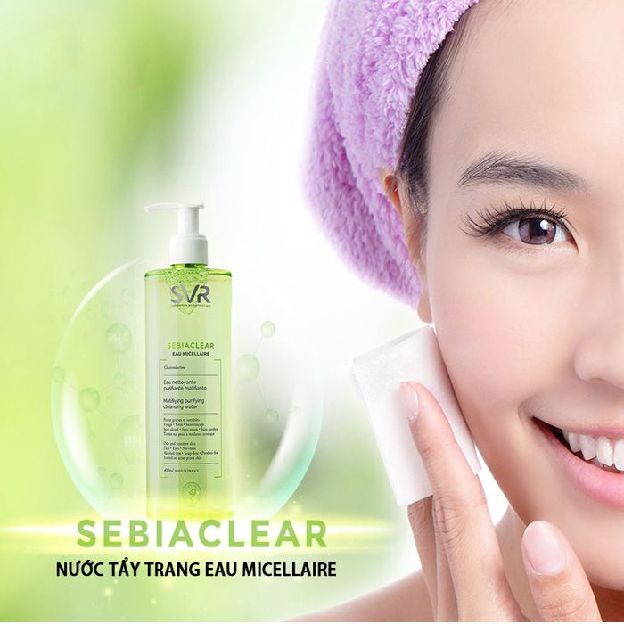 Review nước tẩy trang SVR Sebiaclear Eau Micellaire được ưa chuộng