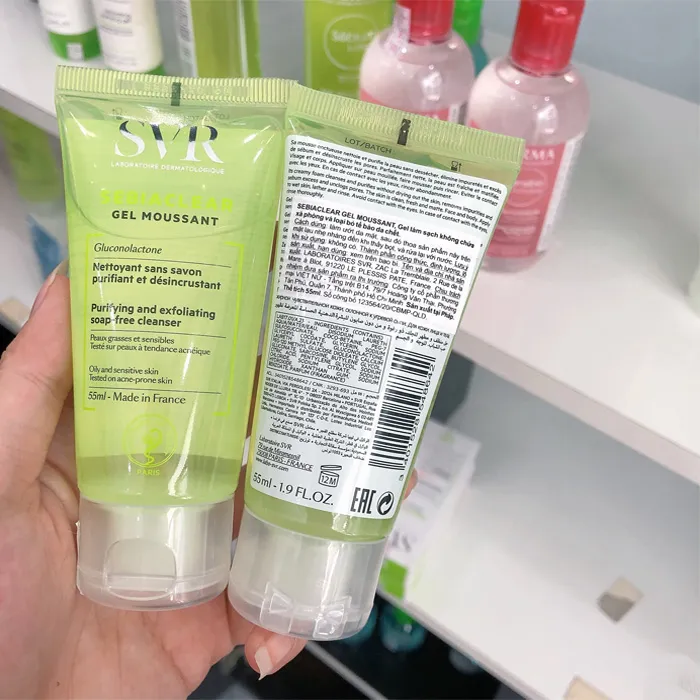 Review sữa rửa mặt SVR Sebiaclear Gel Moussant cho da dầu mụn có hiệu quả không? - 4